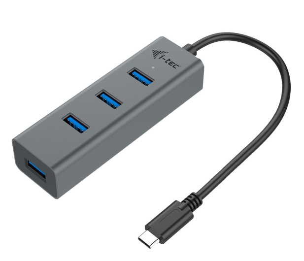 I-TEC USB-C Thunderbolt 4x USB 3.0 Metal HUB 28cm - 446051 - zdjęcie